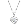 925 Heart-shaped Rhinestones Necklace Luxury Personalized Necklace For Women Jewelry Jewelry Valentine's Day Gift